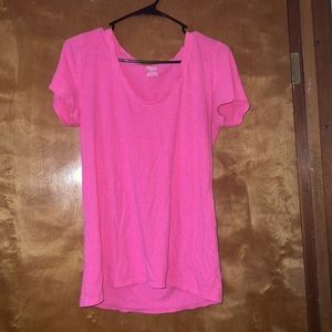 Victoria Secret PINK- Low Cut scoop neck tee, size medium